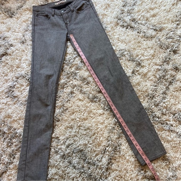 J BRAND | Low Waist Gray Straight Leg Jeans Size 26 - Picture 8 of 9